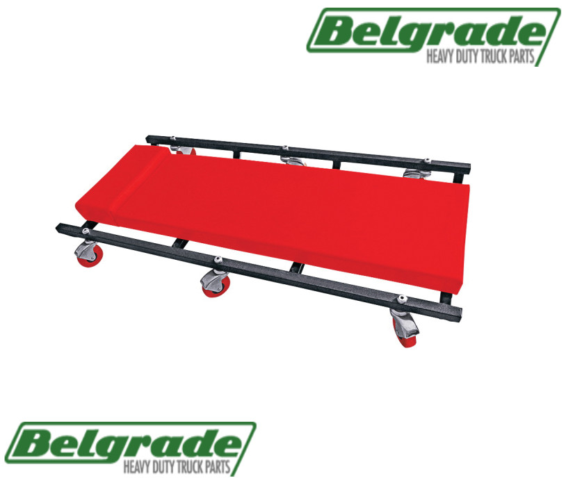 Creeper Low Profile Steel Frame Red 40in