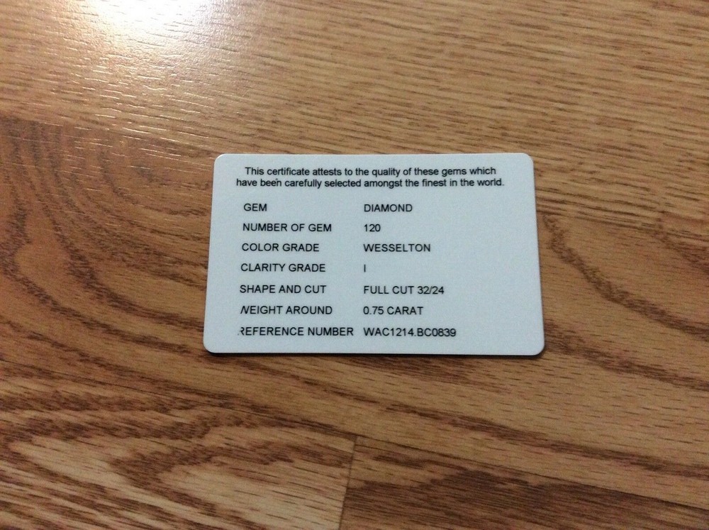 Tag heuer Precious Stones Card