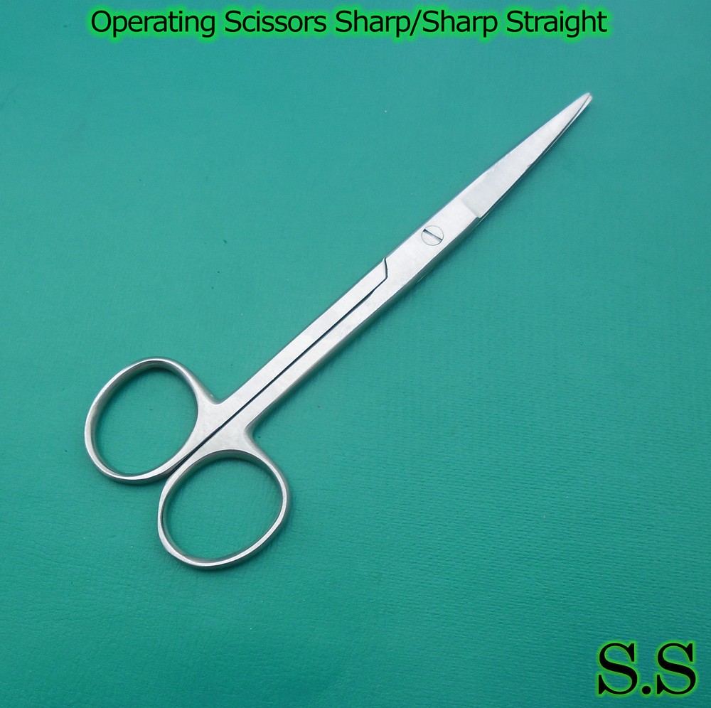3 PIECES OF OPERATING DISSECTING SCISSORS 6" STR SHARP SHARP