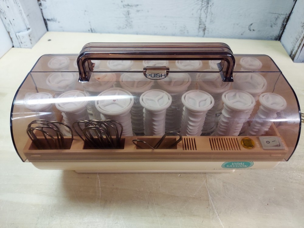 Vintage Vidal Sassoon Curlers Auto Shut Off TESTED