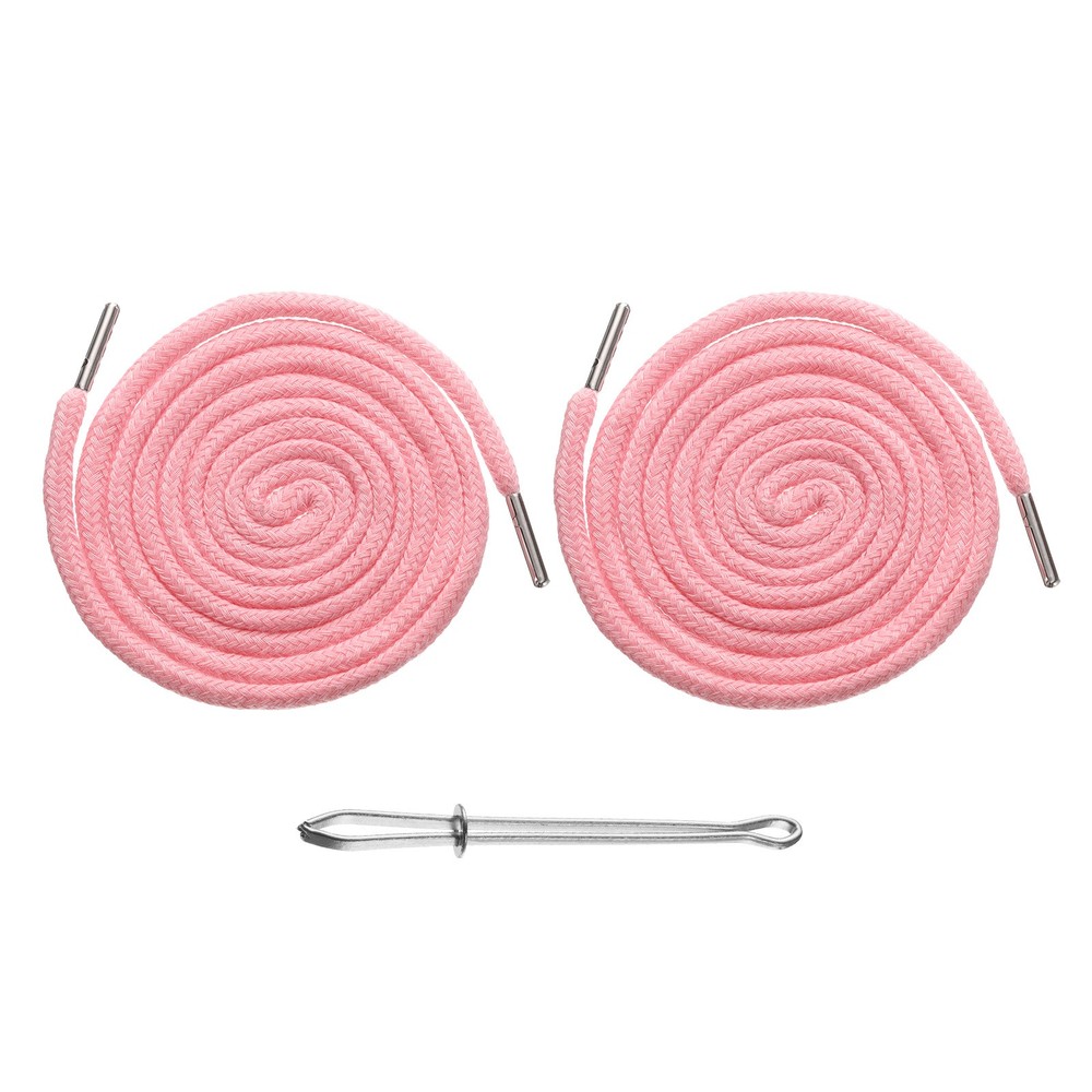 2pcs Drawstring Cords 51" Replacement Drawstring with Threader, Light Pink