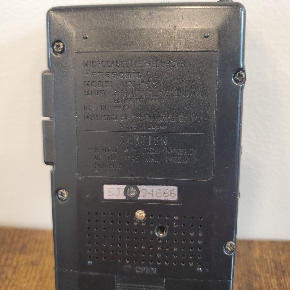 PANASONIC RN-102 2 Speed Microcassette Recorder Fast Playback