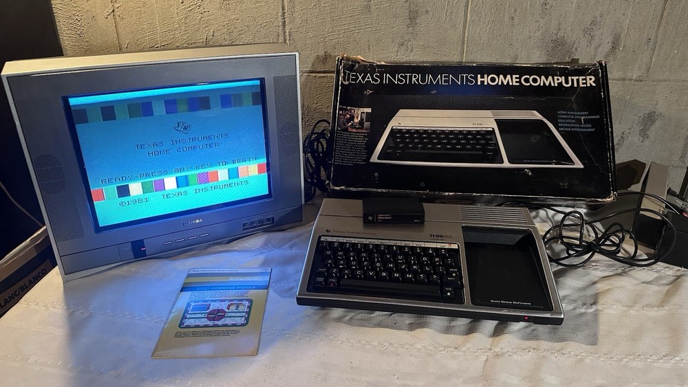 FULLY WORKING TI-99/4A Retro Computer With Box Game Great Condition See Pics