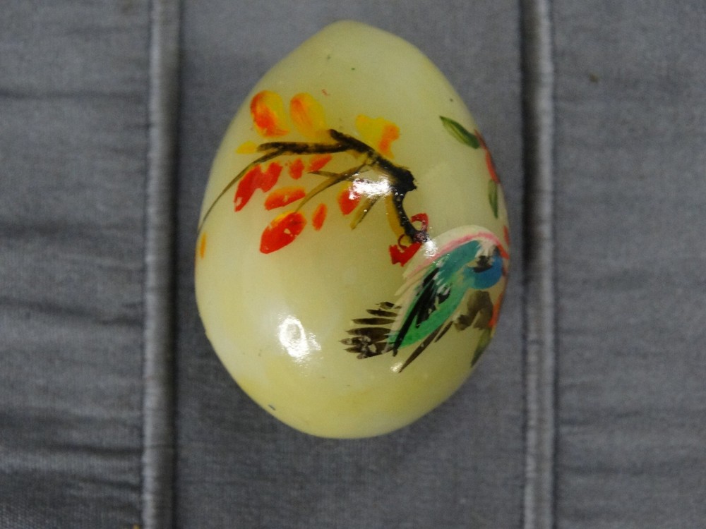 Hand Painted Stone Egg, 1.5"