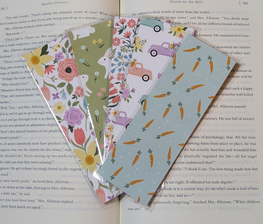 Echo Park Paper - Handmade It's Easter Time Laminated Bookmark - Choose Design