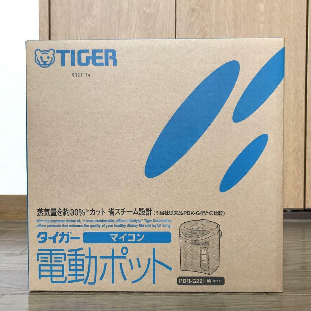 Tiger Thermos Microcomputer Electric Pot 2.2L White PDR-G221-W AC100V 700W