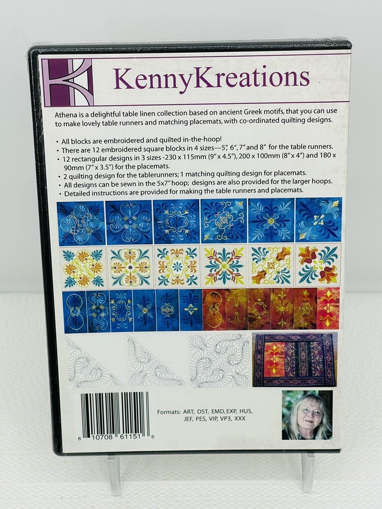 Kenny Kreations ATHENA TABLE LINEN COLLECTION CD-Rom
