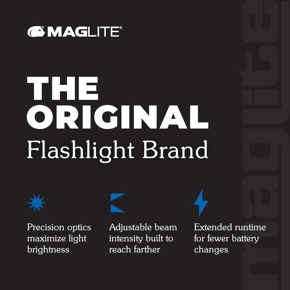 Maglite Mini Incandescent 2-Cell AAA Flashlight, Black