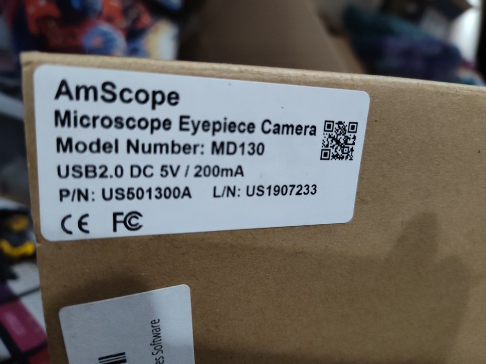 Amscope 5MP USB 2.0 MD130 200mA Digital Eyepiece Microscope Camera
