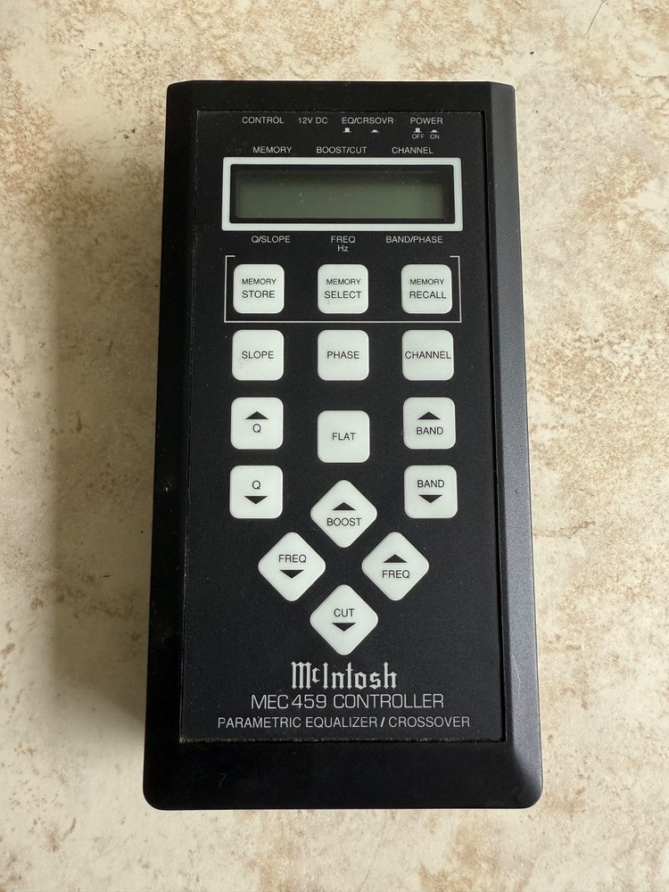 MCINTOSH MEC459 CONTROLLER PARAMETRIC EQUALIZER/CROSSOVER - AS IS