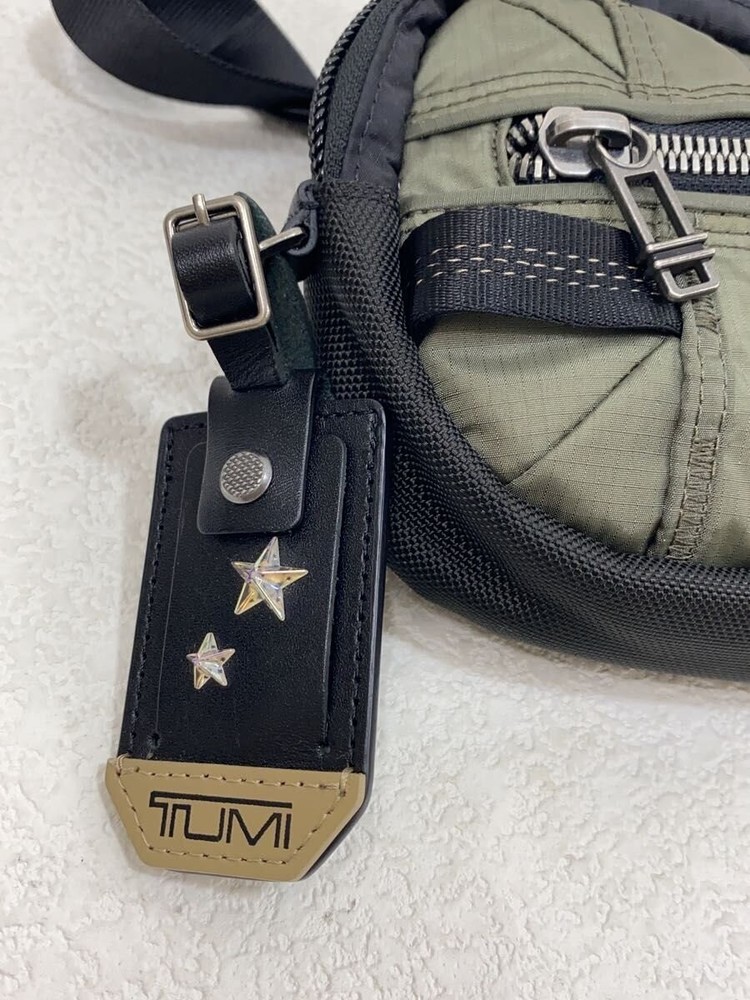 TUMI Recruit Shoulder Bag Nylon Khaki Used