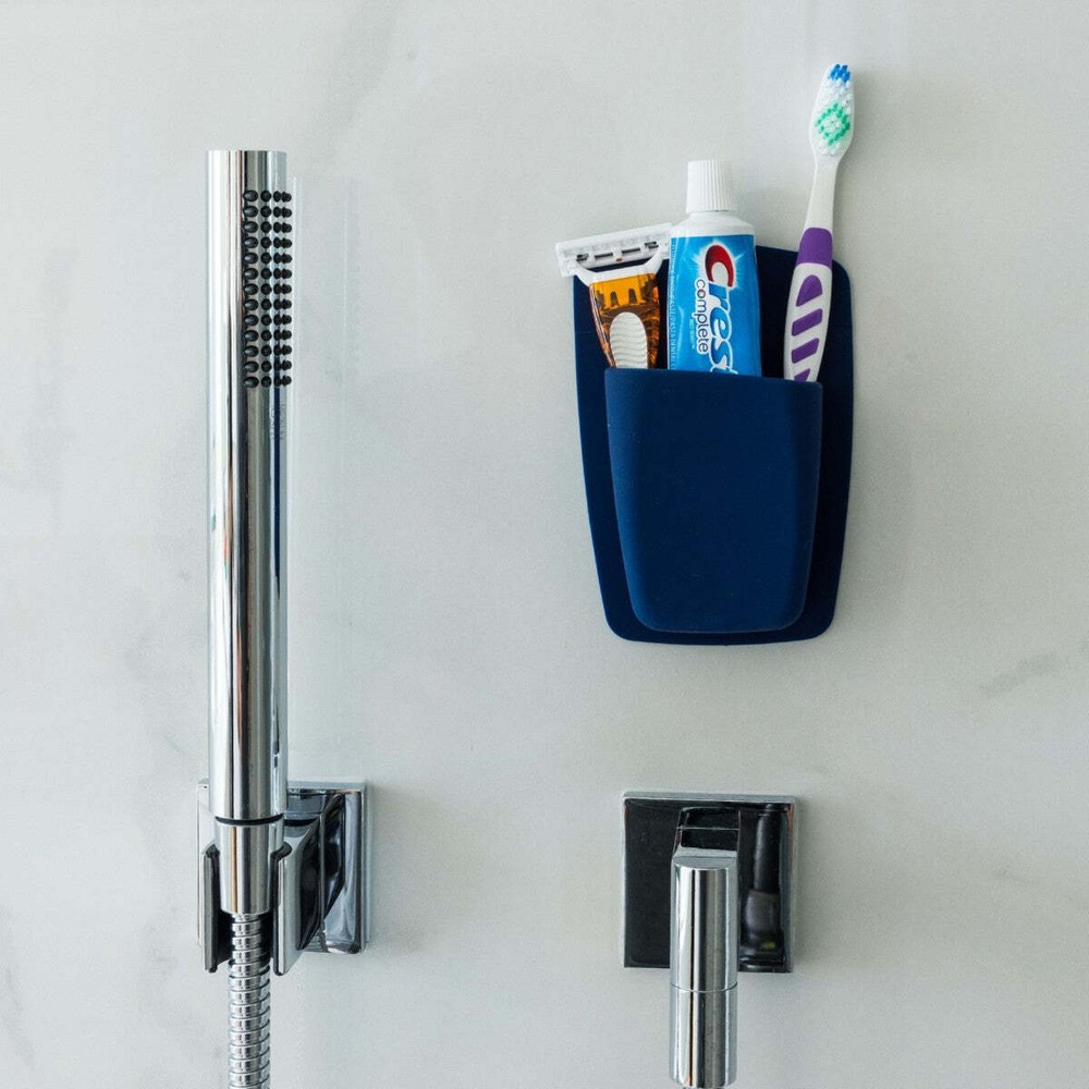 Sttelli 8-Piece Bathroom Essentials Bundle - Navy
