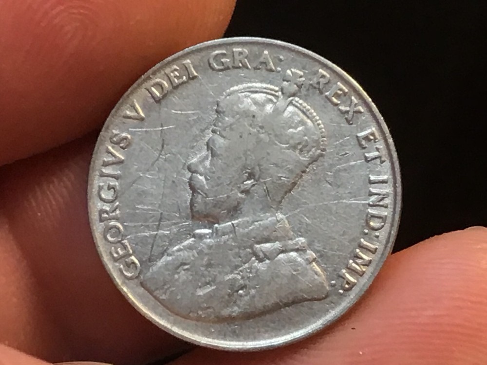 1922 Canadian Five Cent, Penny, Canada Nickel