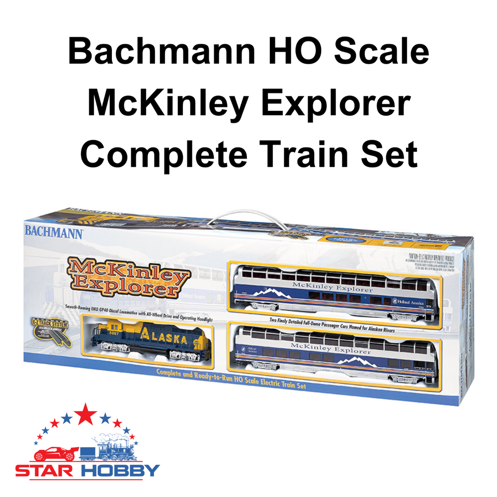 Bachmann 00743 McKinley Explorer (HO Scale) Train Set model railroading