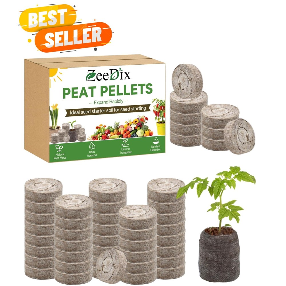 Eco-Friendly 55pcs 30mm Compressed Nursery Soil Seed Starters for Various Plants