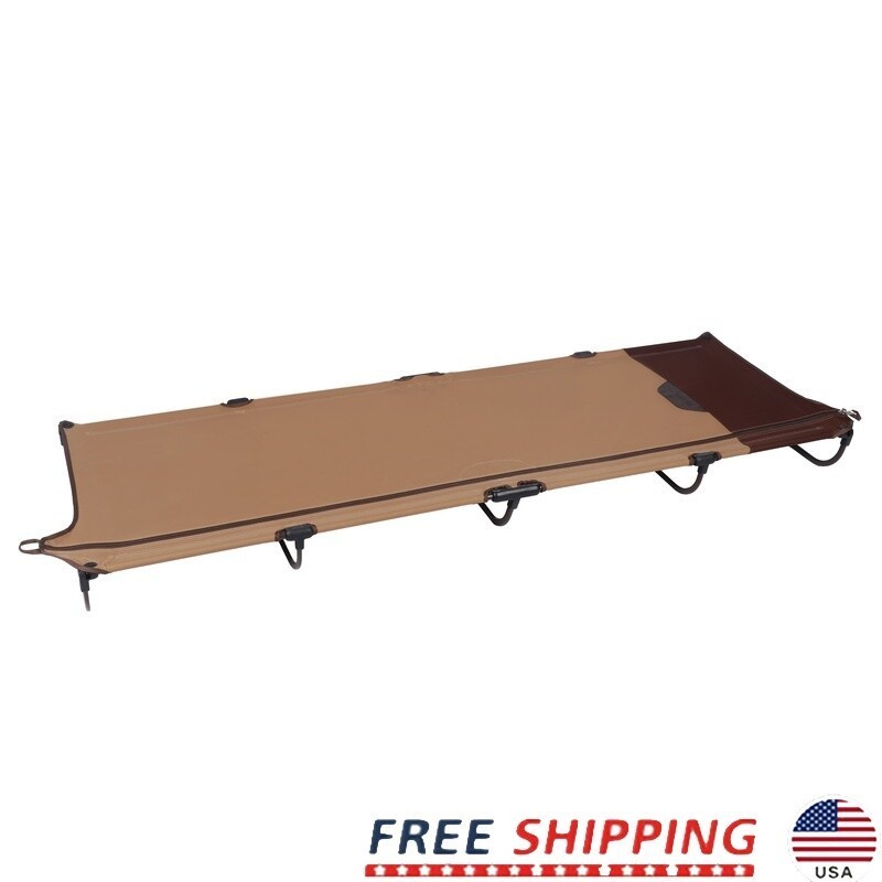 Zipper Folding Cot Compact Portable Sleeping Bed Camping Backpacking Travel Cot