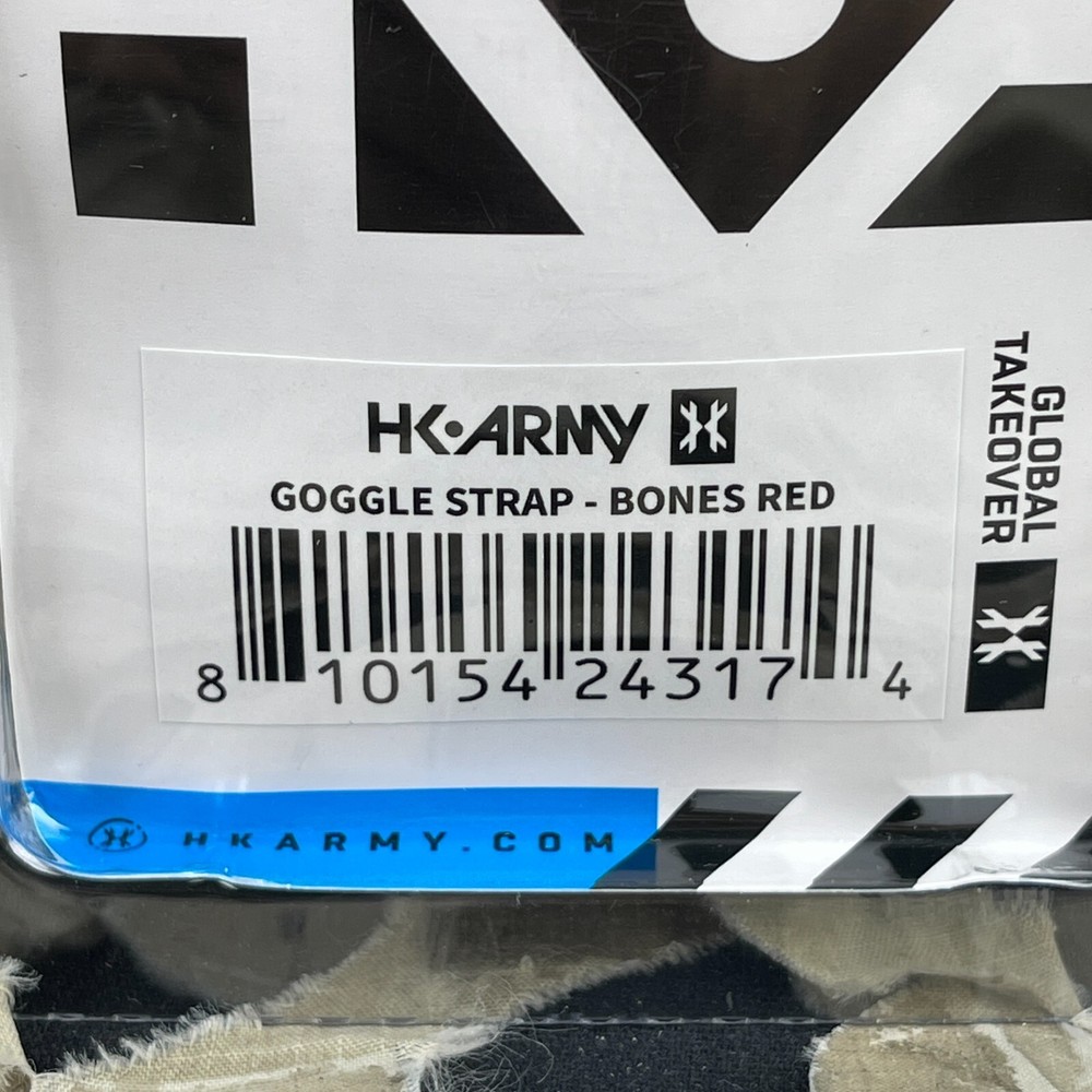 NEW HK Army Universal Goggle Strap - Bones - Red