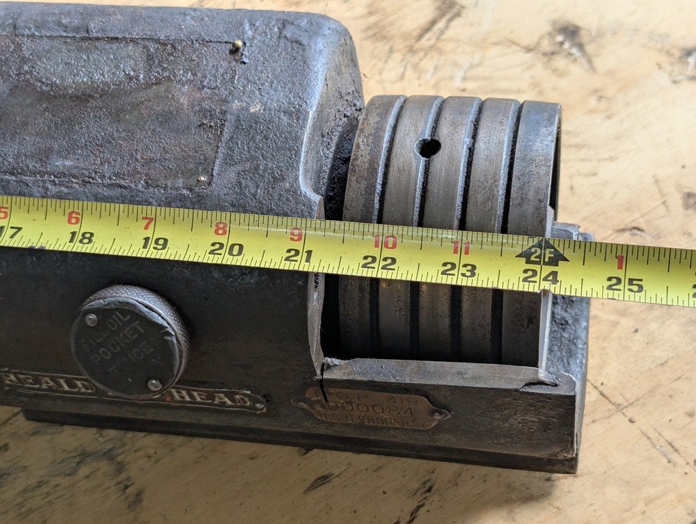 Vintage Heald Red Head Grinder Spindle Machine Assembly Part Component