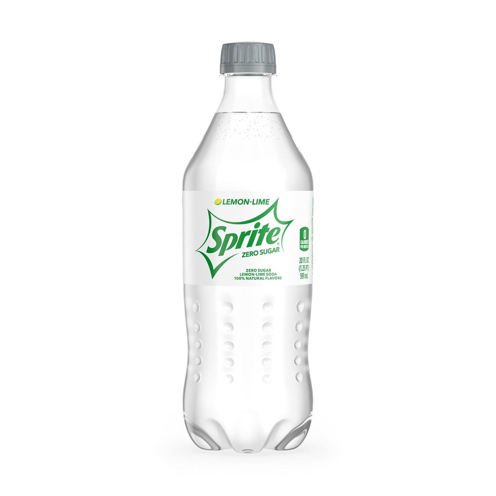 Zero Sprite, 20 Oz Bottles - Pack of 24