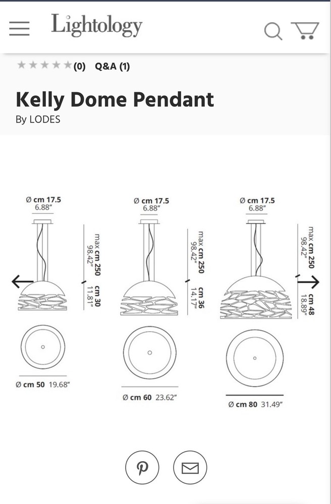 Kelly Dome Pendant