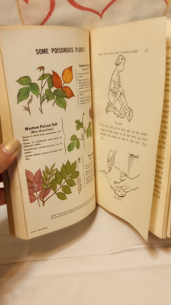 1968 First Aid 4th Edition Red Cross Book