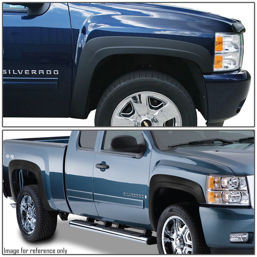 For 2007-2013 Chevy Silverado 1500 2500HD Fleetside OE Style Wheel Fender Flares