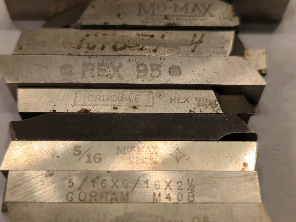 MO-MAX REX GORHAM Lathe Bits Lot Different Sizes Used