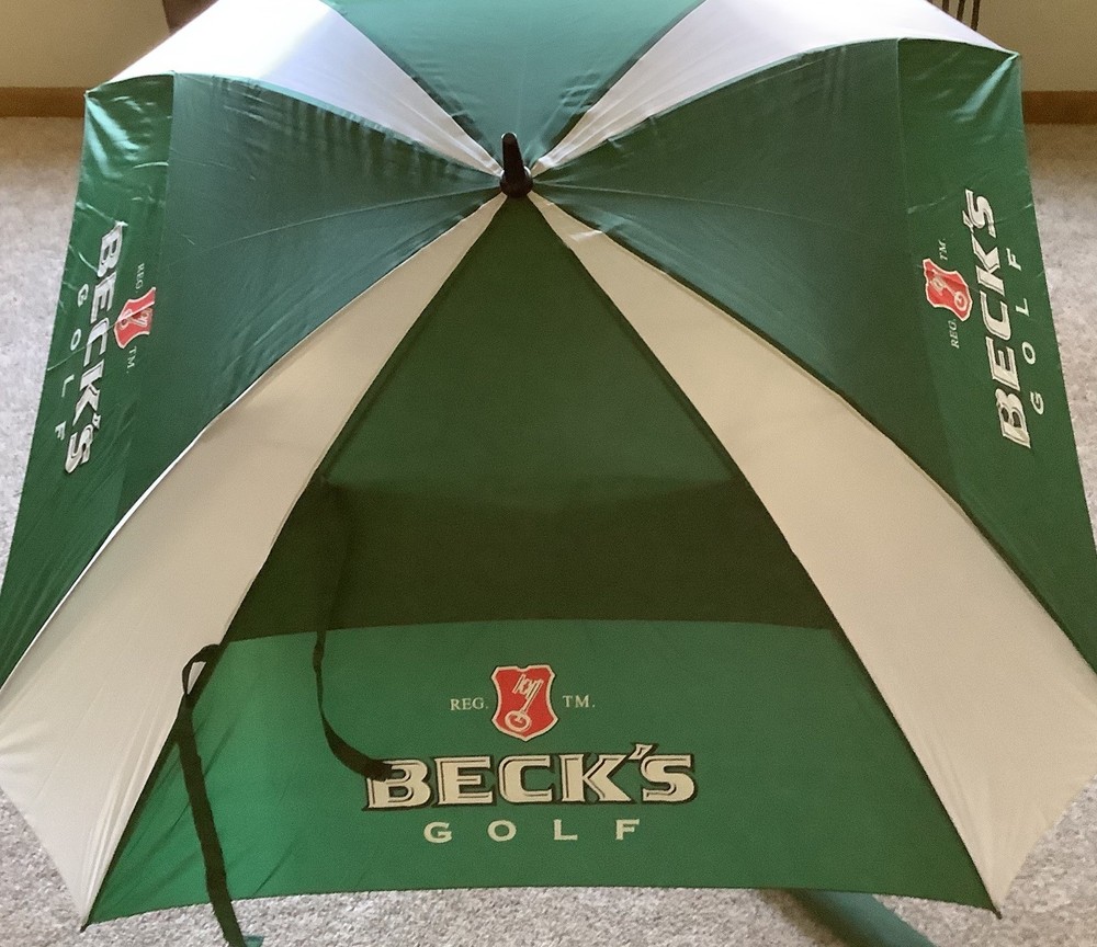 Beck’s Beer Golf Umbrella Large NEW