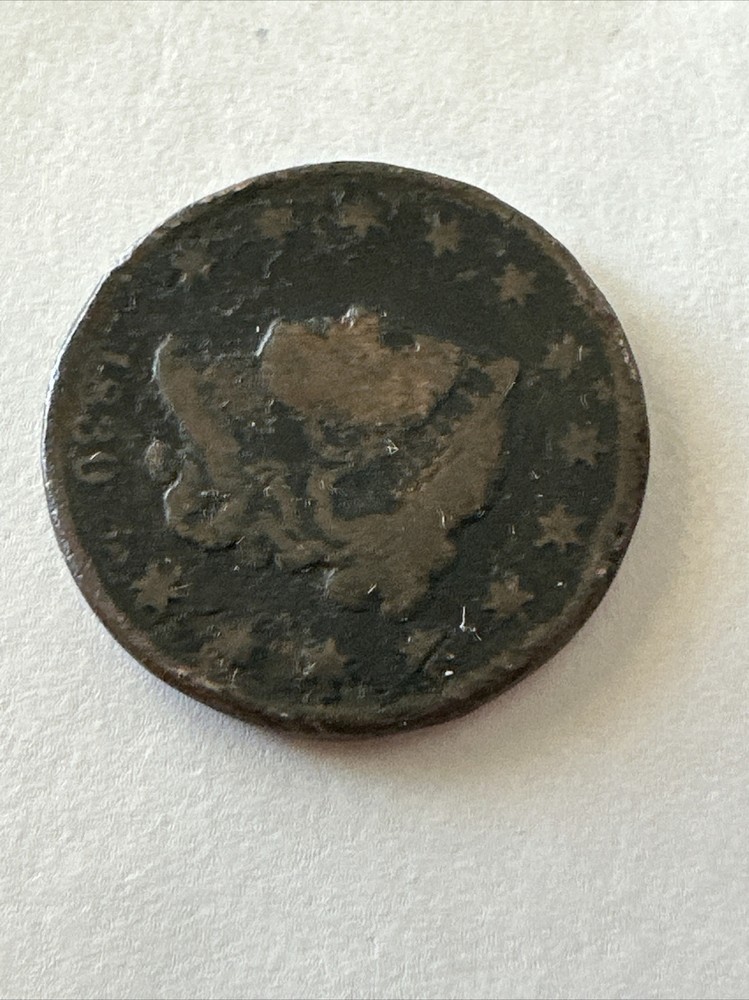 1830 Coronet Head US Copper Large Cent 1C