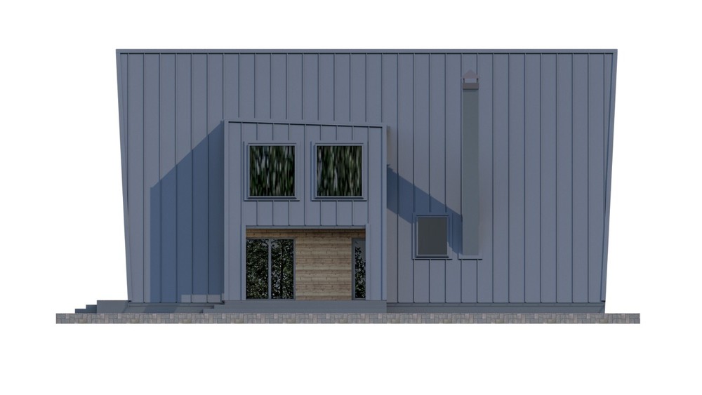 64’x50’ 2-Beds 3-Baths Charming A-Frame Architectural Build Plans PDF Download