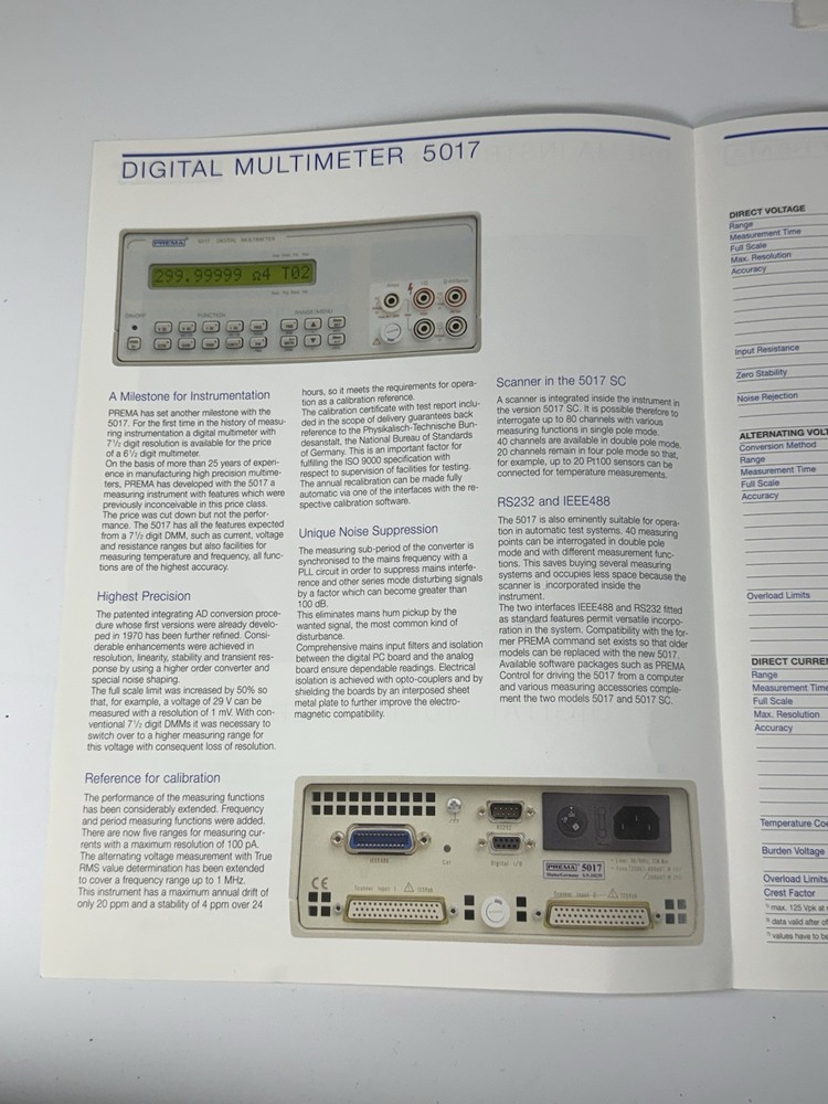 Perma Instrumentation Group Products Presentation Data Sheets