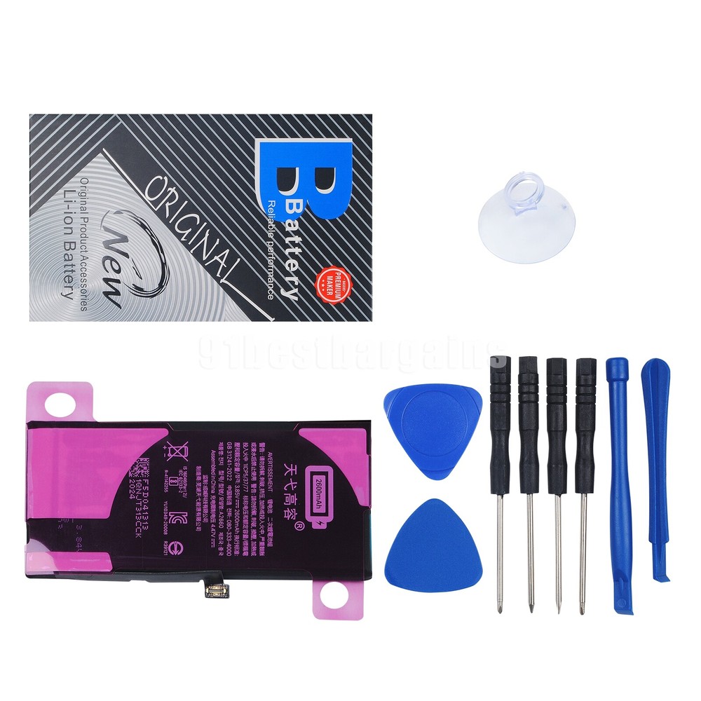 For Apple iPhone 13 Mini Battery Internal Replacement 2600mAh + Tool Adhesive