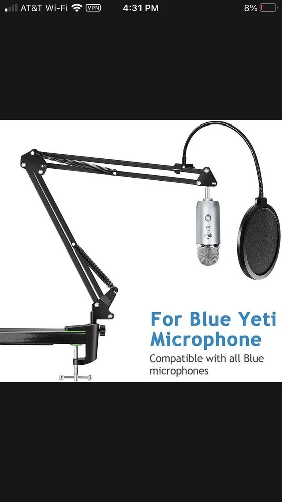 Recording Studio Professional Microphone Stand & Pop Filter Set