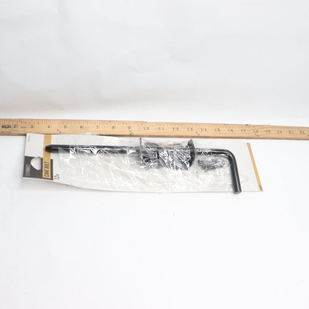 Everbilt 12 in. Black Cane Bolt