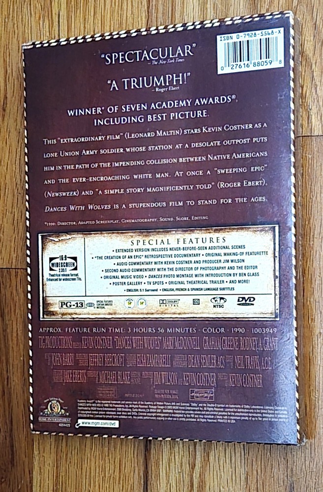 Muzzle Loader Powderhorn & BONUS Dancing with Wolves DVD