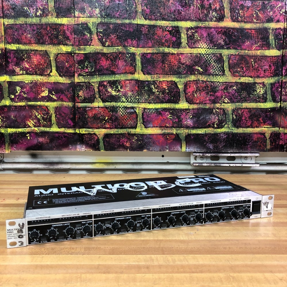 Behringer MDX4400 Multicom Pro Audio Quad Dynamics Processor Tested Works