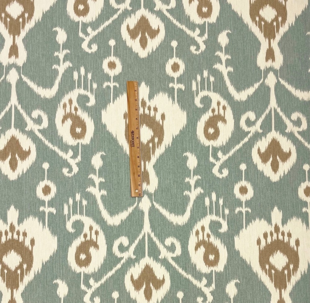 MAGNOLIA HOME JAVA IKAT SPA BLUE 100% MULTIPURPOSE COTTON FABRIC BY YARD 54"W
