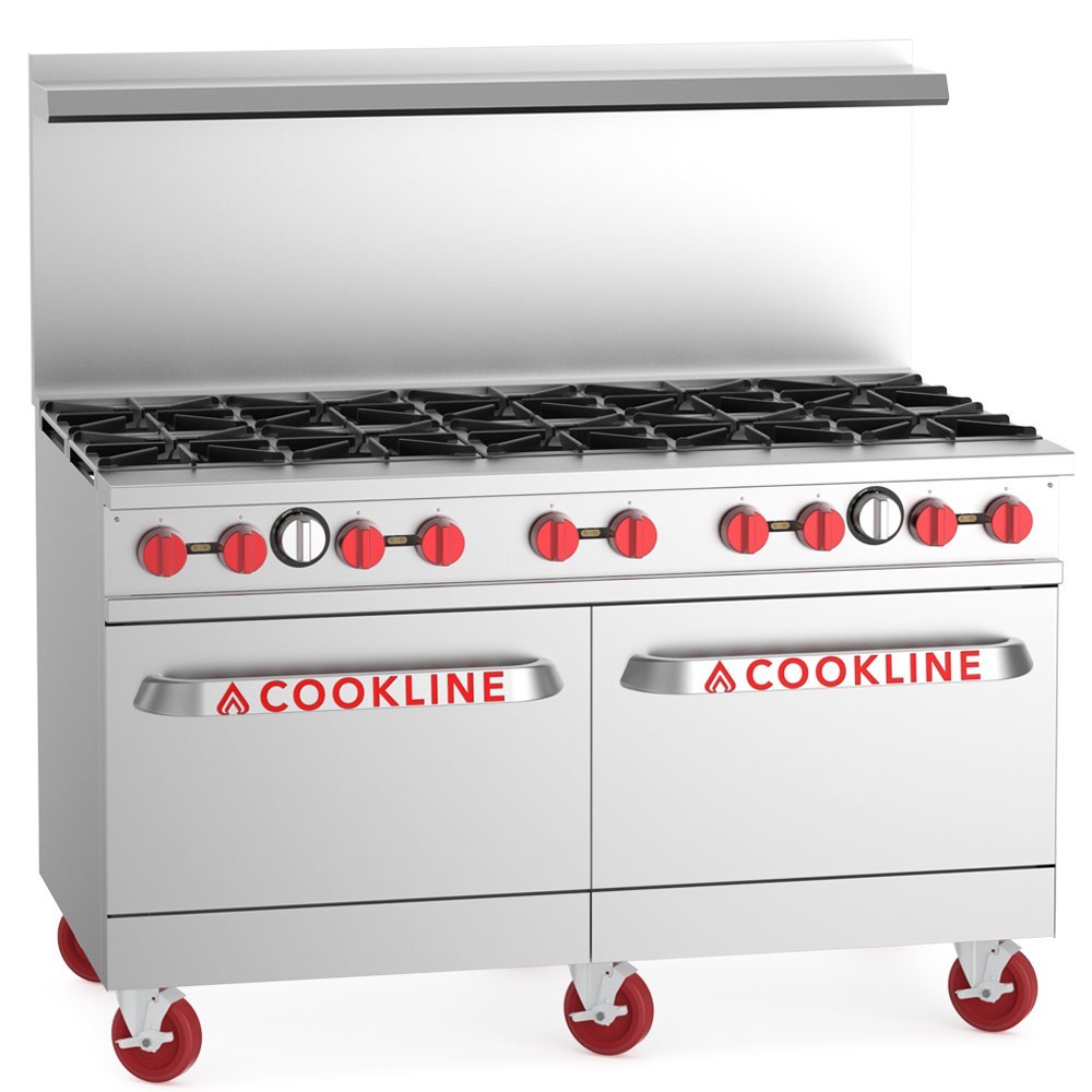 60" Range - 10 top burners and 2 standard oven