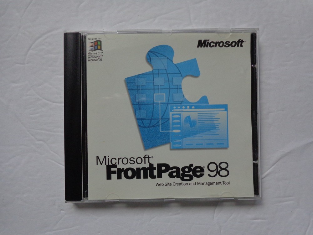 Microsoft Frontpage 98 Upgrade With Key For Windows CD-ROM