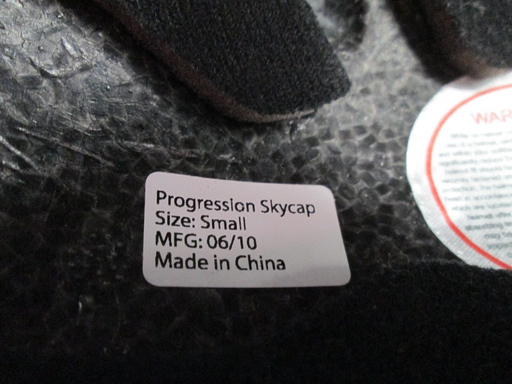 Progression Skycap Helmet Snowboard Ski Sz Small Stickers