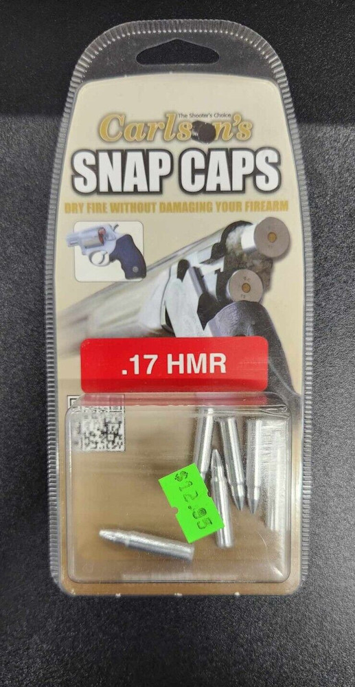 New: Carlon's Snap Caps - .17 HMR - 6 Pack - Training