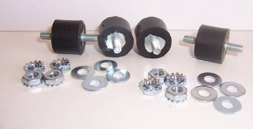 IGNITION BOX RUBBER SHOCK VIBRATION MOUNT KIT (10-32)