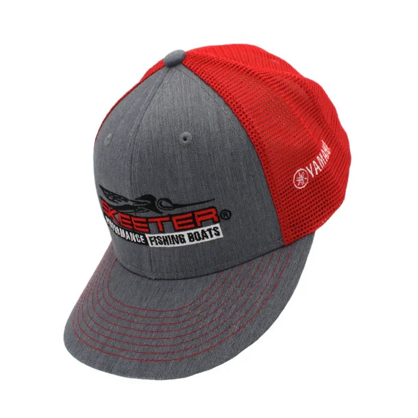 Skeeter boats CHAMPRO GREY RED HAT ADJUSTABLE