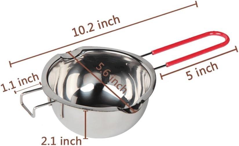 Versatile 2-Cup Stainless Steel Double Boiler with Cool Handle for Safe Melting