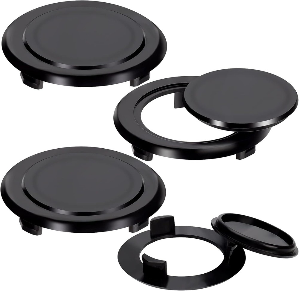 4 Pack Patio Table Umbrella Hole Ring and Cap Set, 4 Set