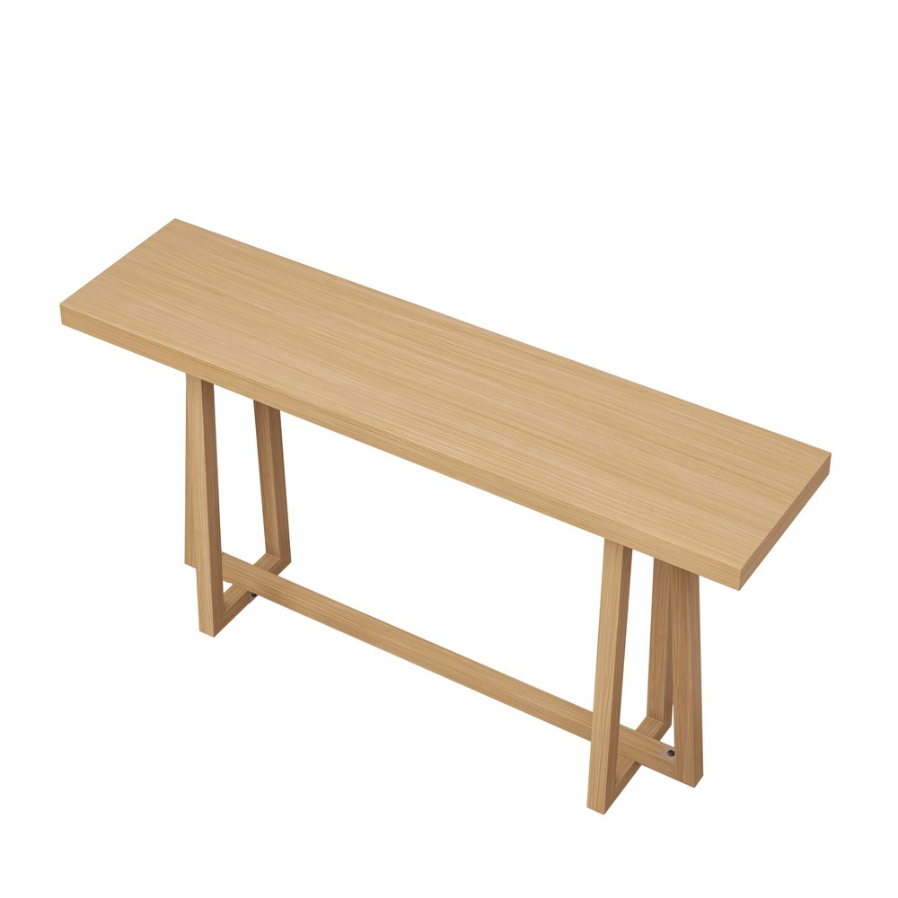 59.84'' Console Table, Stylish Rectangular Entryway Table, Outdoor Console Tabl