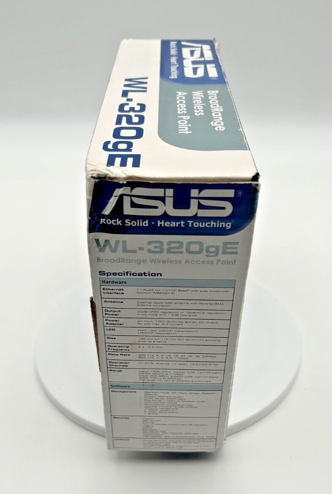 ASUS WL-320gE BroadRange Wireless Access Point Bridge Repeater Gateway