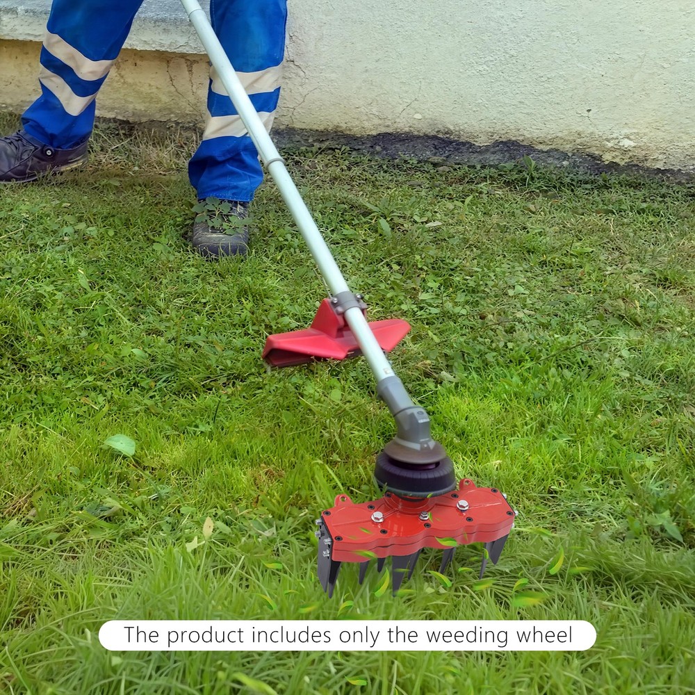 4-tooth Weeding Wheel Multi-Function Weeding Wheel Grass Remover Tool Attachment