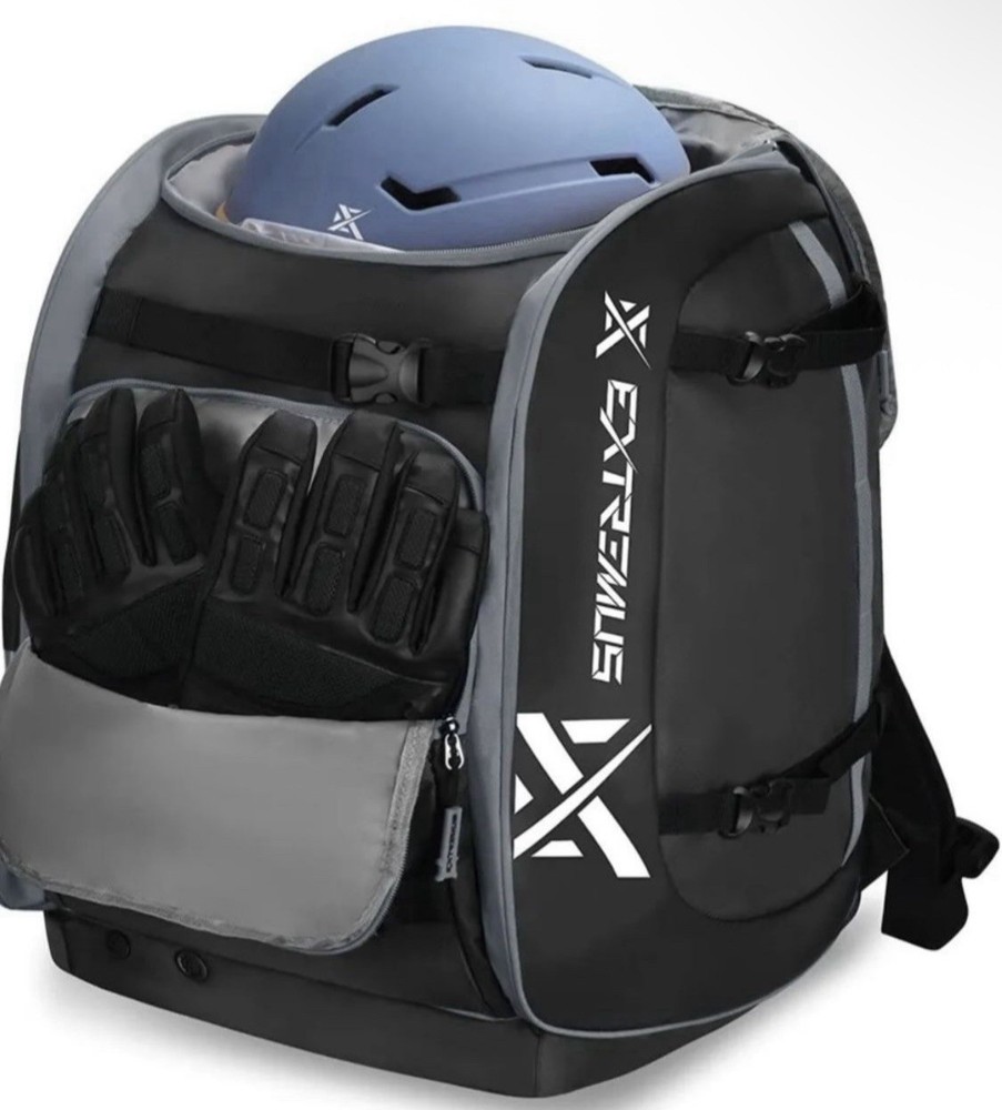 Extremus Snowbound Ski Boot Bag/Backpack - Black, Waterproof, Extra Capa 70 New