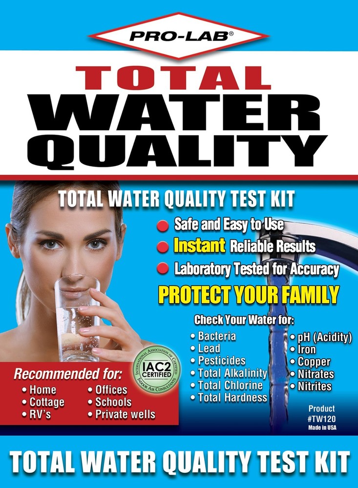 Pro Lab TW120 Complete Water Analysis Test Kit for Private Wells